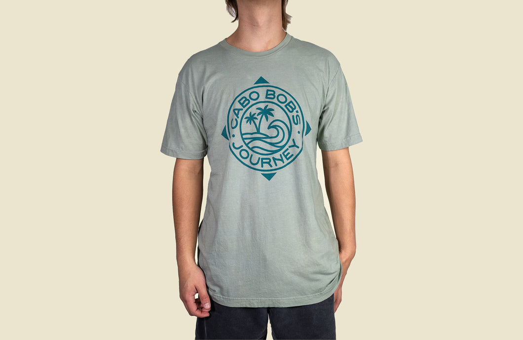 Seafoam Green Barrel Wave T-Shirt